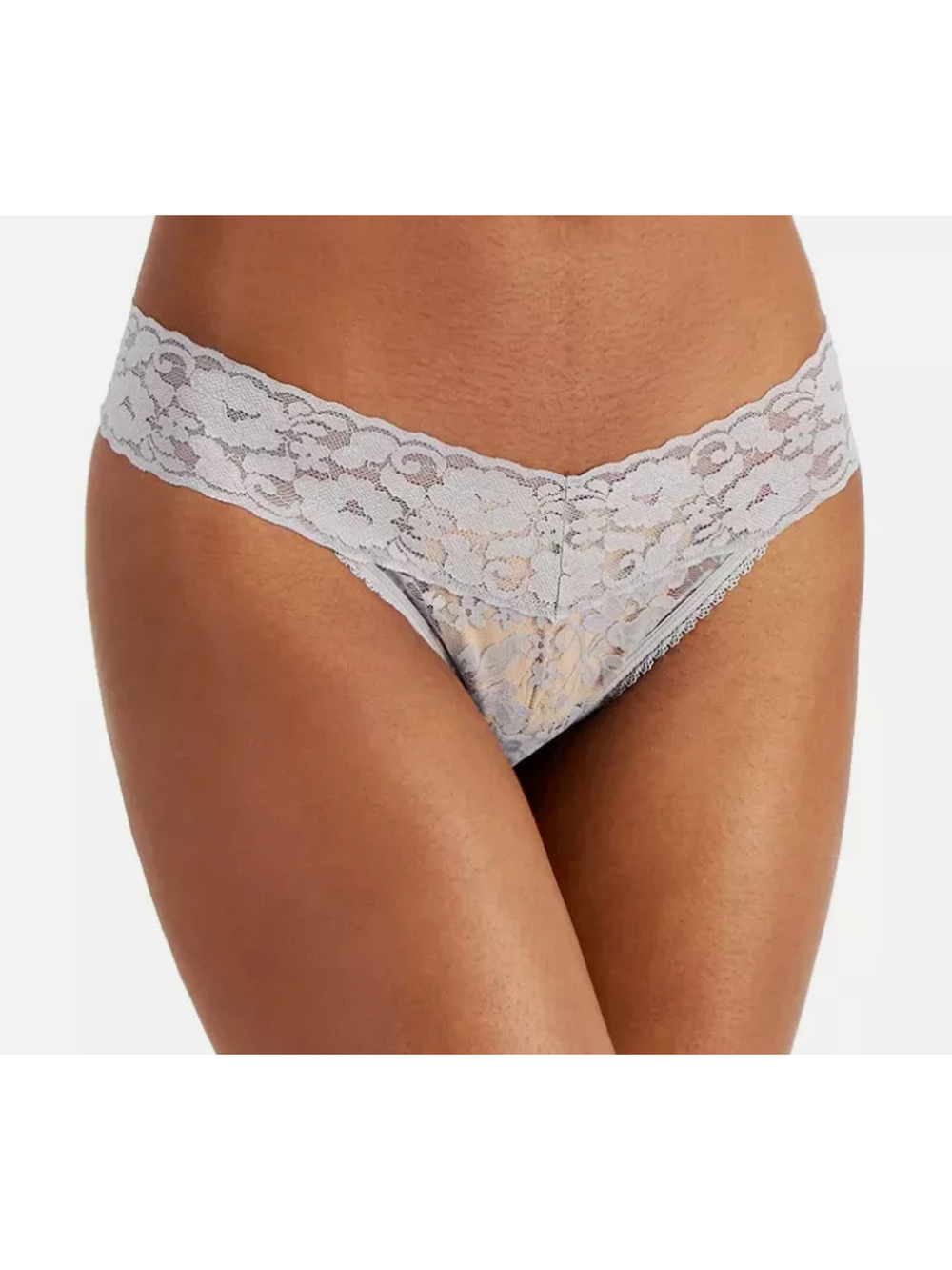 INC Grey Lace Thong‎ Panty Lingerie Underwear in Dark Mist Panties Size XL